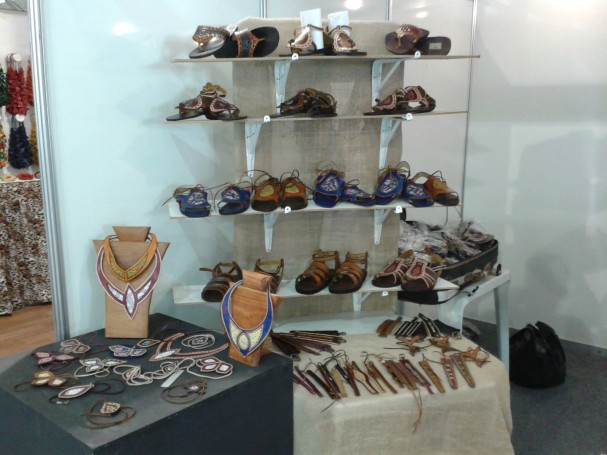 Peças em couro do artesão José Demilton da Silva