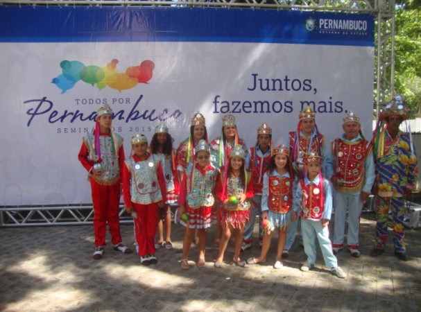 Reizado do Mestre João Tibúrcio, uma das atrações culturais que se apresentaram durante a 3ª etapa do Todos por Pernambuco.