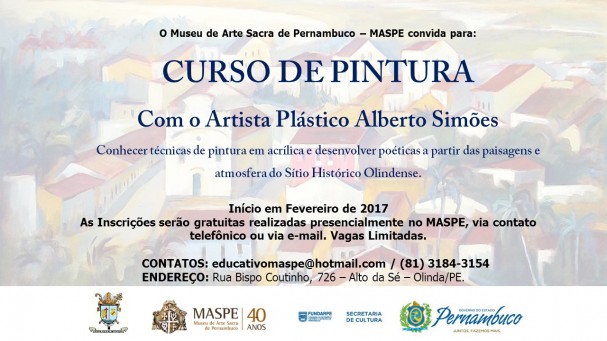 convite oficina de pintura