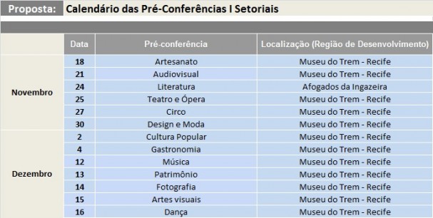 CALENDARIO
