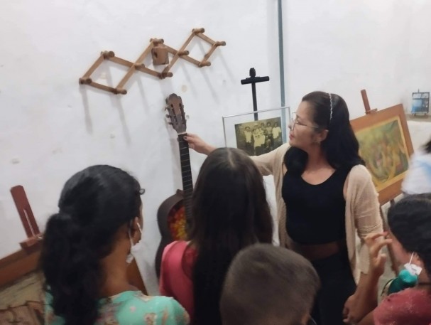 Estudantes visitam o Centro Cultural do Brejo da Madre de Deus. Foto: Emanuela Marques