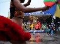 Clube Carnavalesco Marim dos Caetes foi uma das atrações do último dia do Palco Cultura Popular (Foto: Beto Figueirôa/O Santo/Secult)