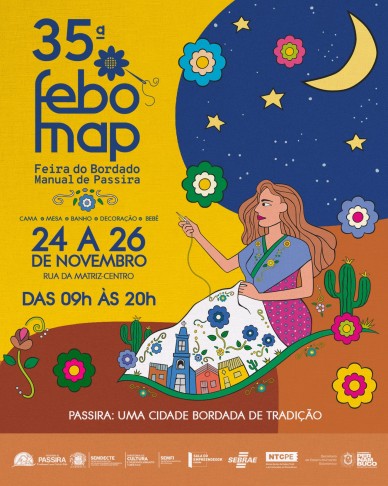 Cartaz da 35ª Feira do Bordado Manual de Passira