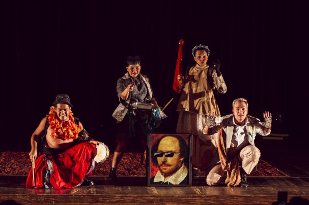 Apresentação da peça "Prazer, Shakespeare ou PdB", em março de 2023. Imagem: Fernando Pereira.
