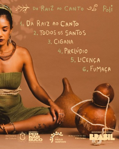 Contracapa do EP 'Da Raiz ao Canto'. Imagem: Divulgação.