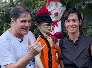 Fernando Peres e Irma Brown (Foto: Alonso Laporte)