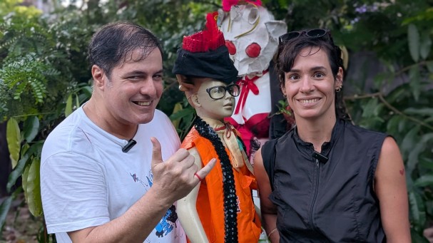 Fernando Peres e Irma Brown (Foto: Alonso Laporte)