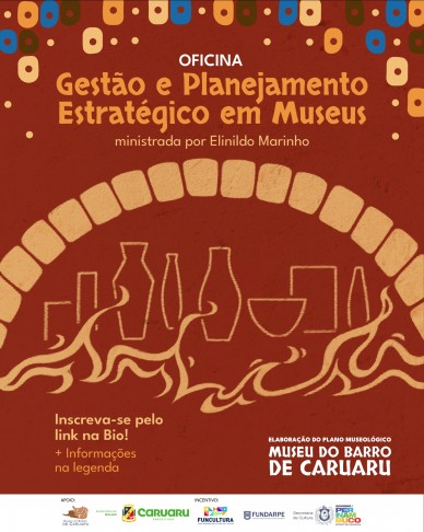 Oficina Gestão e Planejamento Estratégico em Museus. Imagem: Divulgação.