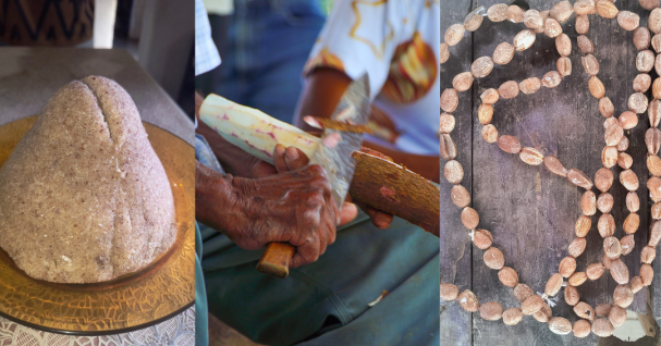 Pão de catolé, mandioca e rosário de catolé